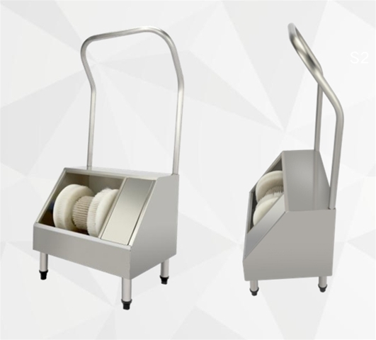 不銹鋼單位鞋刷洗機